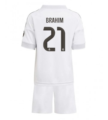 Real Madrid Brahim Diaz #21 Dětské Domácí Dres 2025-26 Krátký Rukáv (+ trenýrky)